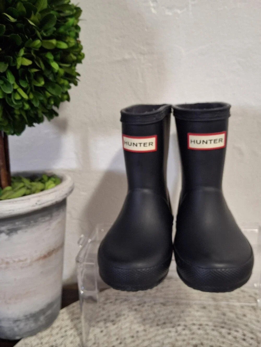 Hunter Kids Navy Rain Boots